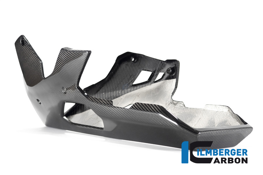 Ilmberger Carbon Motorspoiler lange Version mit Hauptständer, glänzend, BMW S1000XR 2020-2023