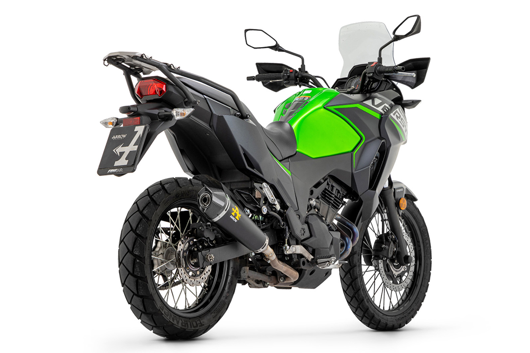 ARROW Auspuff X-KONE DARK NiChrom für Kawasaki Versys-X 300 Modelljahr 2017-2020