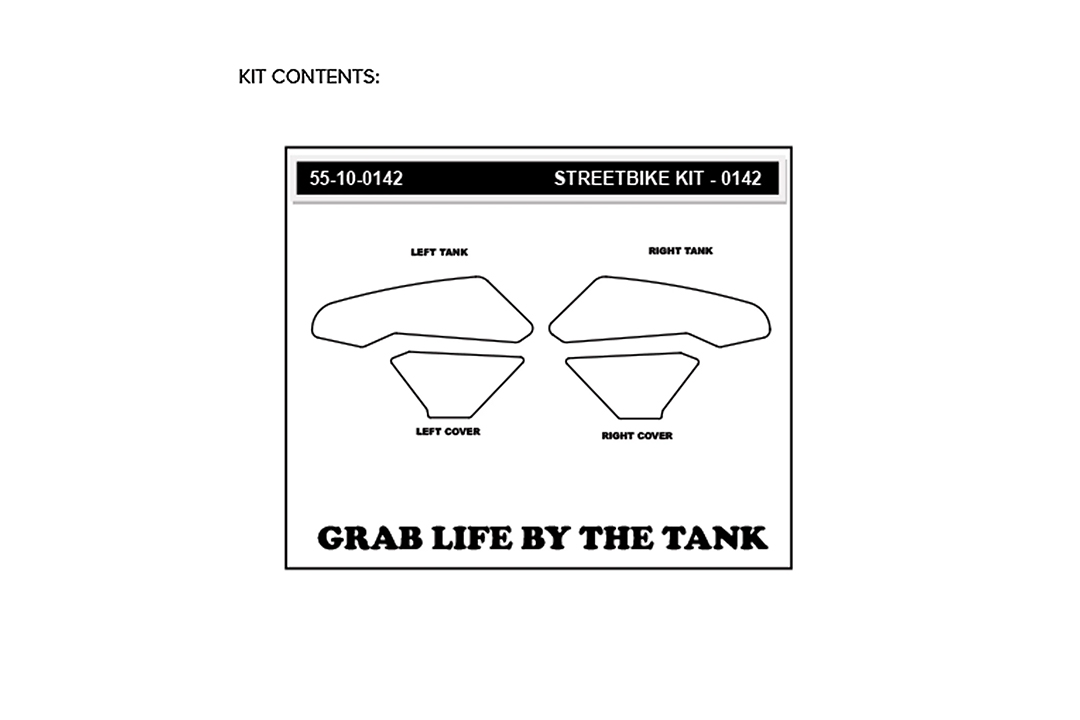 Stompgrip Tank Pad hybrid, Icon, für Honda CBR1000RR, 2017-2026