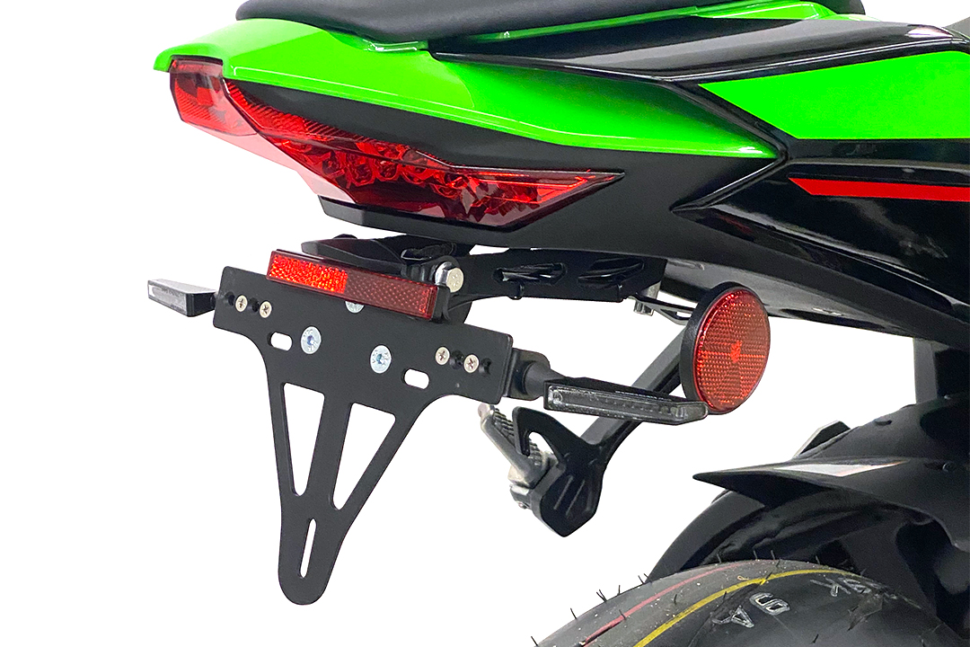 alpha Technik Kennzeichenhalter Edelstahl für Kawasaki Ninja ZX-10R ab Modelljahr 2022-