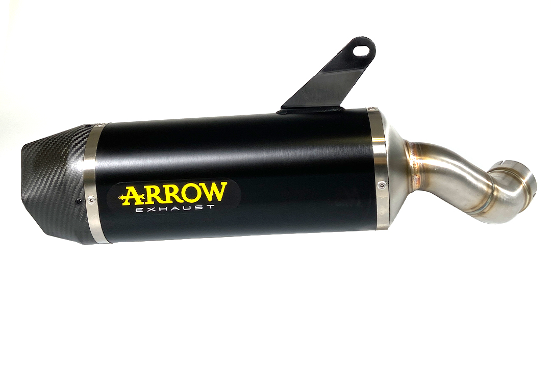 ARROW Auspuff DARK INDY RACE Aluminium schwarz für Kawasaki Ninja 1000SX Modelljahr 2020-
