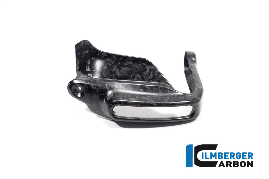 Ilmberger Carbon Handprotektor groß mit Blinkeraufnahme links, Black Diamond Carbon, matt, BMW R1300GS 2023-