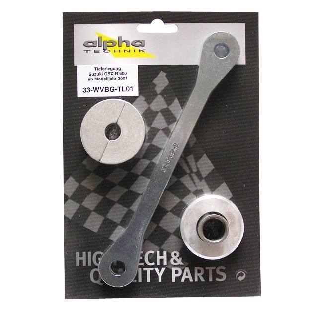 alpha Technik Tieferlegungssatz 35mm für Suzuki GSXR600; Typ WVBG; Modelljahr 2001-