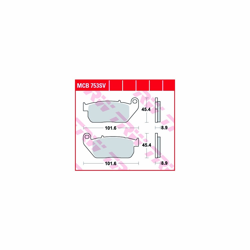 TRW Bremsbelagsatz Sinter Street MCB753SV vorne