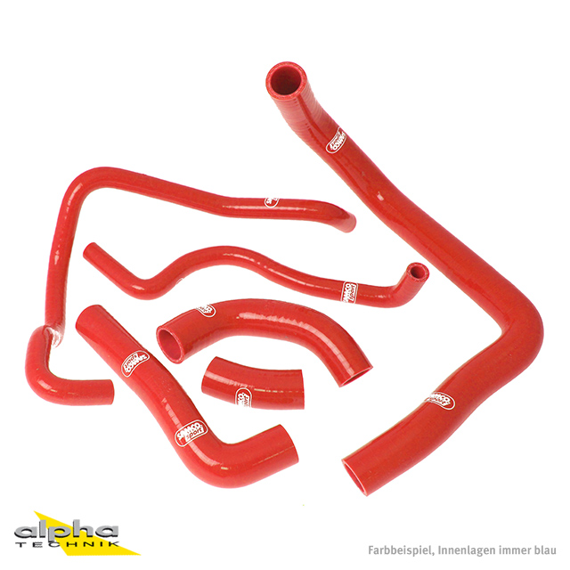 SAMCO SPORT Siliconschlauch Kit rot für Kawasaki ZX10R Modelljahr 2008-2010
