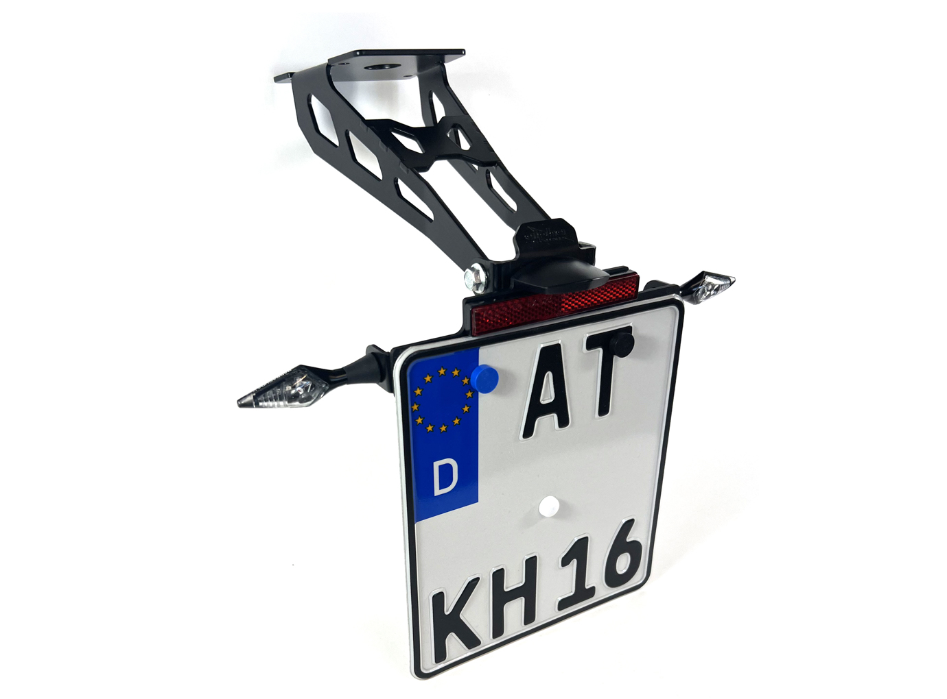 alpha Technik Kennzeichenhalter für KTM 125 Duke / 390 Duke ab Modelljahr 2024-, Typ: KTM IS DK