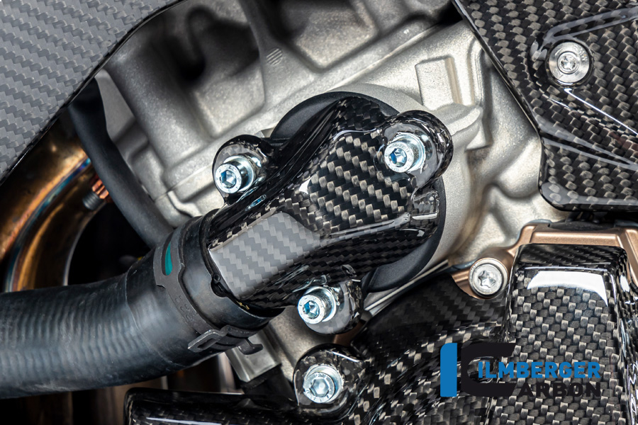 Ilmberger Carbon Wasserpumpendeckelabdeckung, BMW S1000RR 2019- , M1000RR 2020-, M1000R 2023-