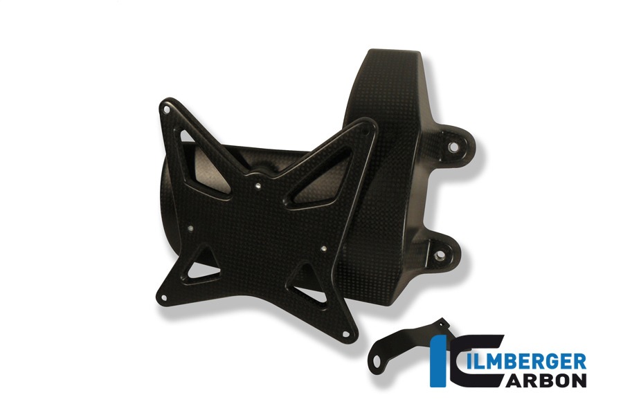 Ilmberger Carbon Kennzeichenträger incl. Kettenschutz, Carbon