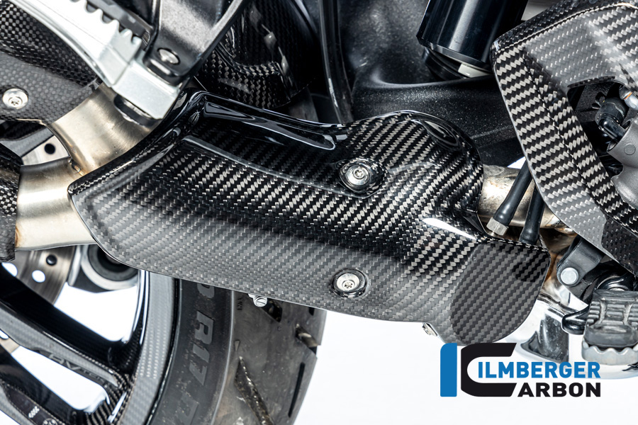 Ilmberger Carbon Auspuffhitzeschutz unten, glänzend, BMW R1300GS 2023-