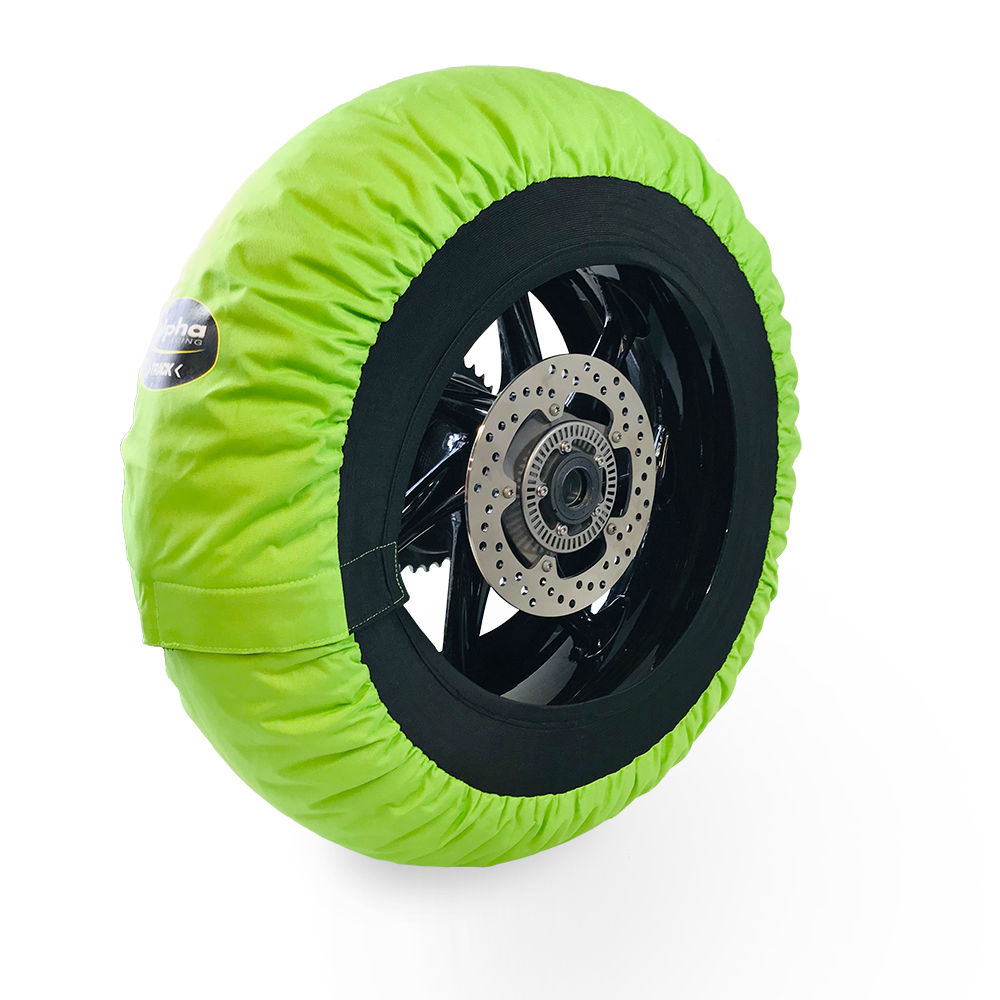 Reifenwärmersatz >TRACK< Superbike, grün