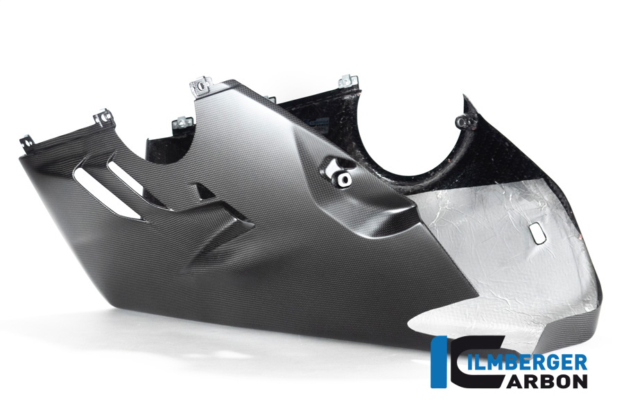 Ilmberger Carbon Verkleidungsunterteil niedriger Auspuff Racing, matt, Ducati Panigale V4, V4S 2022-