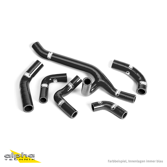 SAMCO SPORT Siliconschlauch Kit schwarz für Ducati 851 888 Modelljahr 1992-1995...