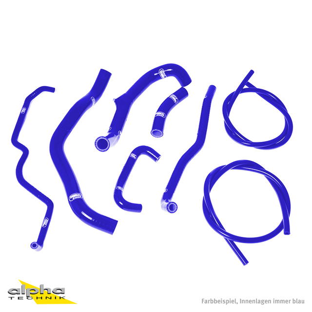 SAMCO SPORT Siliconschlauch Kit blau für Triumph Street Triple R Modelljahr 2008-2012
