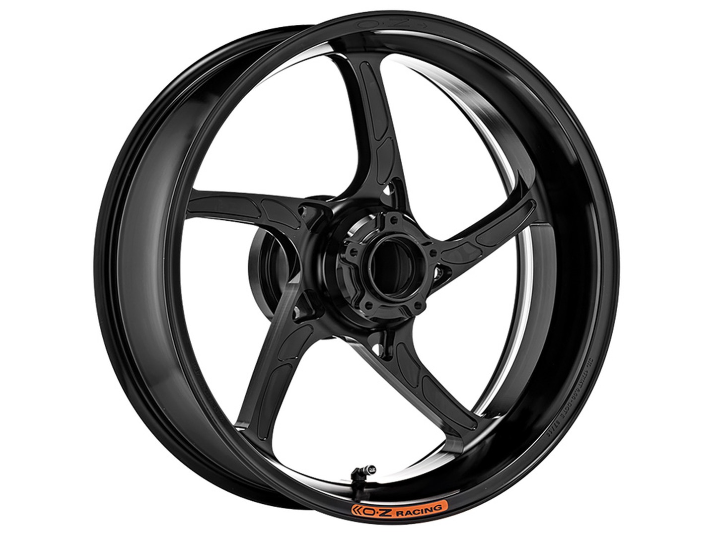 OZ Piega Aluminium hinten in schwarz glänzend für Honda CBR1000RR Fireblade (mit ABS), SC59, 2009-2016