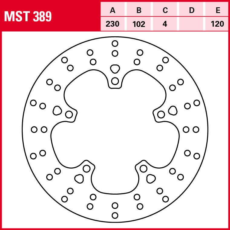 TRW Bremsscheibe Allround starr MST389