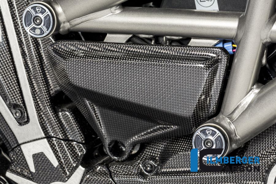 Ilmberger Carbon Abdeckung unterm Rahmen rechts glanz