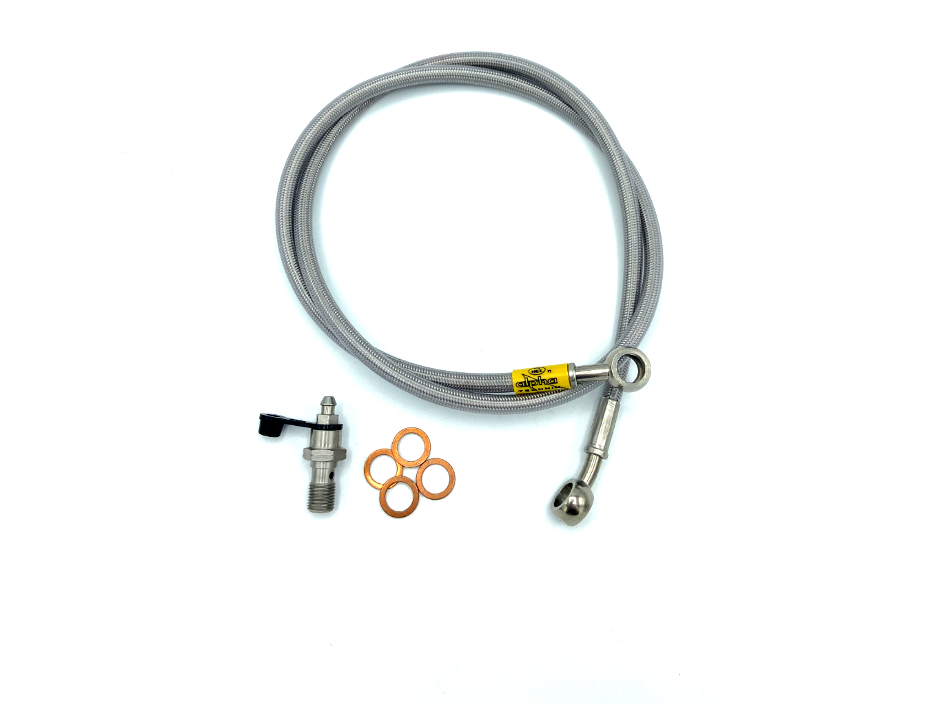 HEL Stahlflexleitung Verlegeart OEM für Ducati 848 / 848 EVO 2008 - 2013, Edelstahl