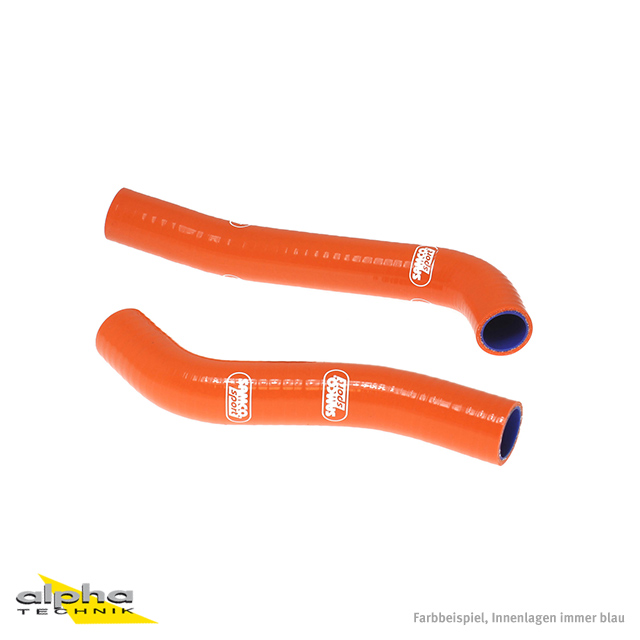 SAMCO SPORT Siliconschlauch Kit orange für KTM 690 SMC R 690 Enduro R Modelljahr 2008-2013