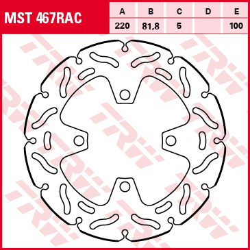 TRW Bremsscheibe Sportiv starr MST467RAC