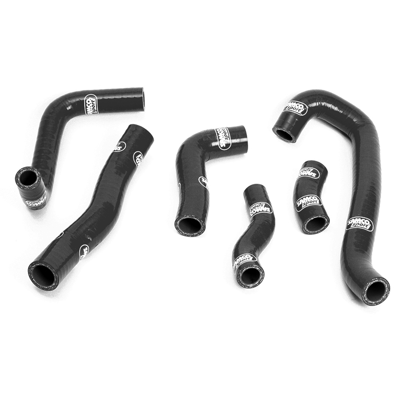 SAMCO SPORT Siliconschlauch Kit schwarz für Honda NSR250 Modelljahr 1990-1999