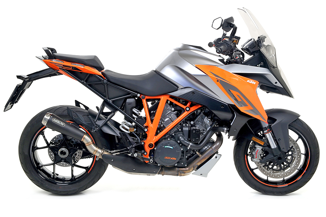 ARROW DARK PRO RACE Auspuff für KTM 1290 Superduke R 2017- / Superduke GT 2017-21, Edelstahl schwarz