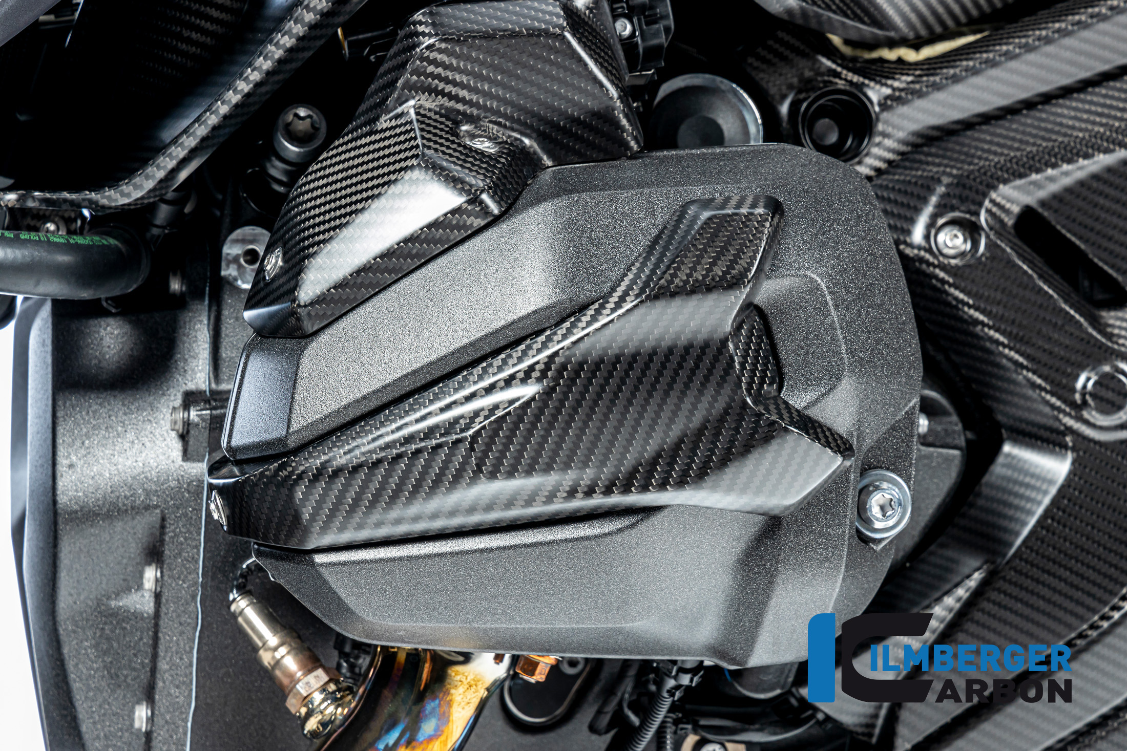 Ilmberger Carbon Zündkerzenstecker Abdeckung links, matt, BMW R1300GS 2023-