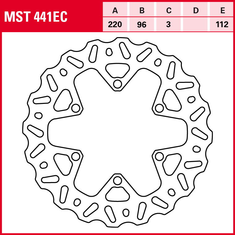 TRW Bremsscheibe Offroad starr MST441EC