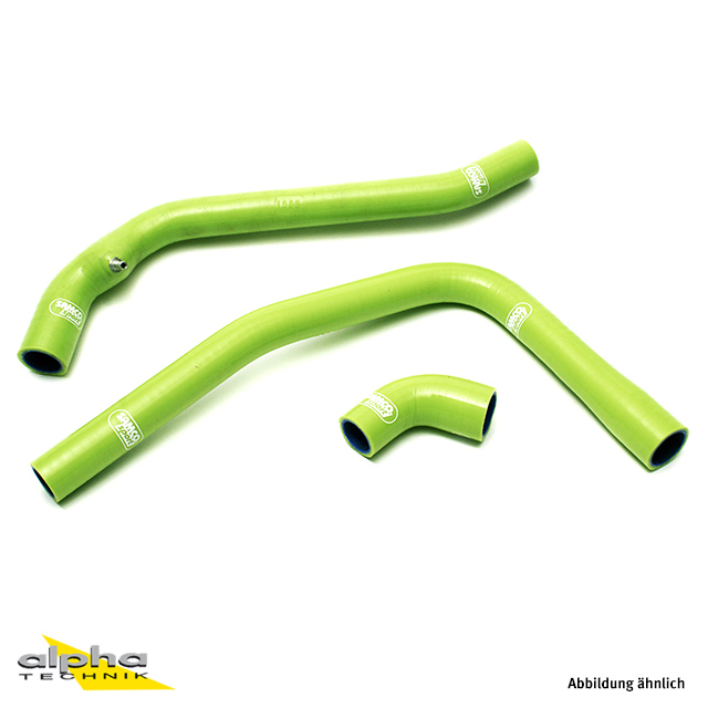 SAMCO SPORT Siliconschlauch Kit grün für Kawasaki ZXR400 Modelljahr 1990-2002 nur UK Modell