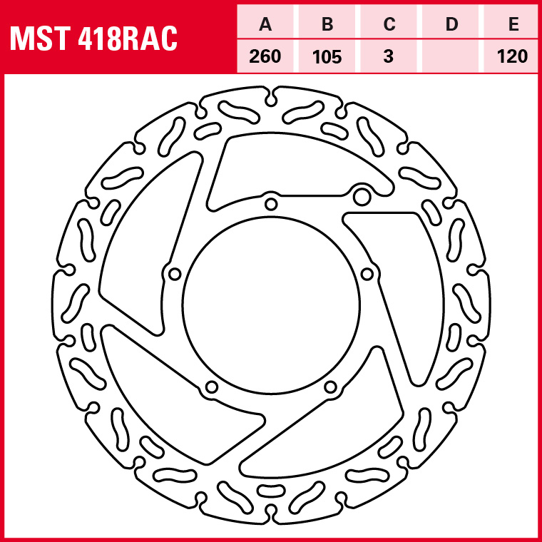 TRW Bremsscheibe Sportiv starr MST418RAC