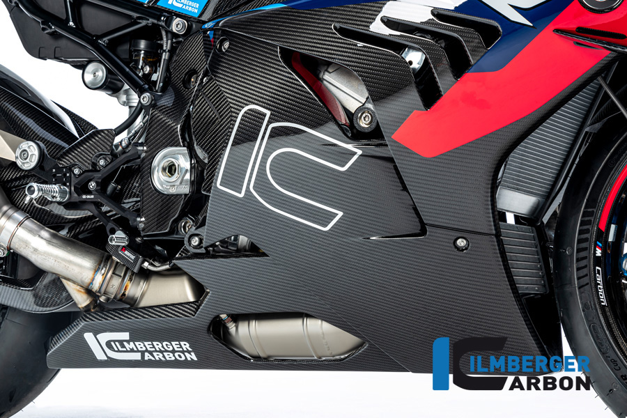 Ilmberger Carbon Verkleidungsunterteil - Verlängerung, glänzend, BMW M1000RR 2023-