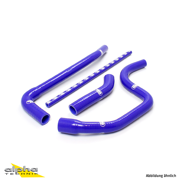 SAMCO SPORT Siliconschlauch Kit blau für Triumph Daytona 955i Speed Triple 1050i Modelljahr 2005-2010