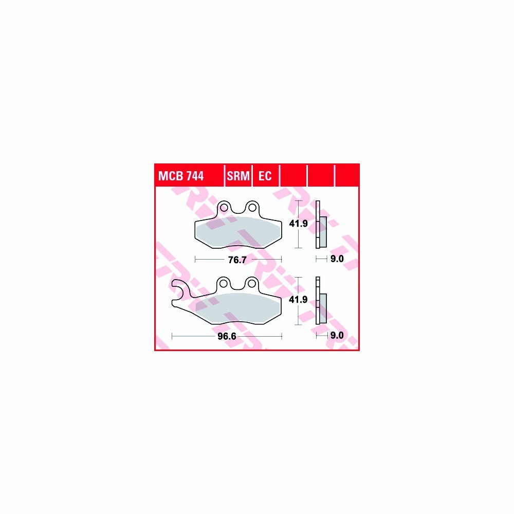 TRW Bremsbelagsatz Allround MCB744