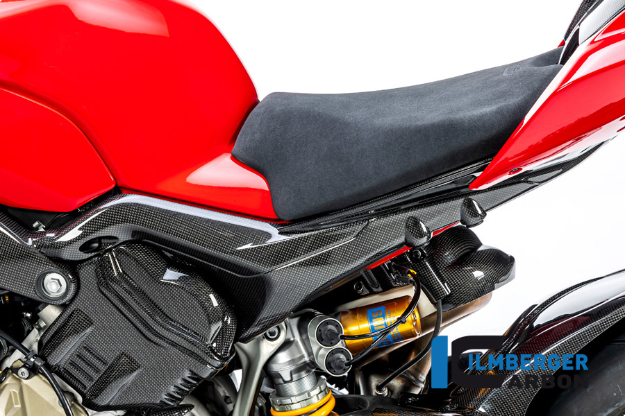 Ilmberger Carbon Rahmenheckverkleidung links glanz  für Ducati Streetfighter V4 2020-