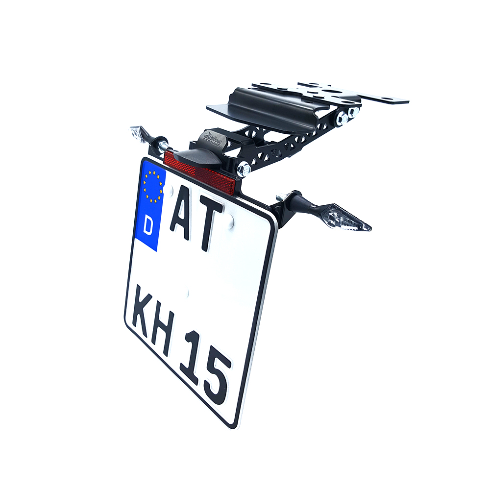 alpha Technik Kennzeichenhalter für Yamaha Tenere 700, Typ DM07 / DM08 / DM11 / DM15 / DM16 ab Modelljahr 2019-