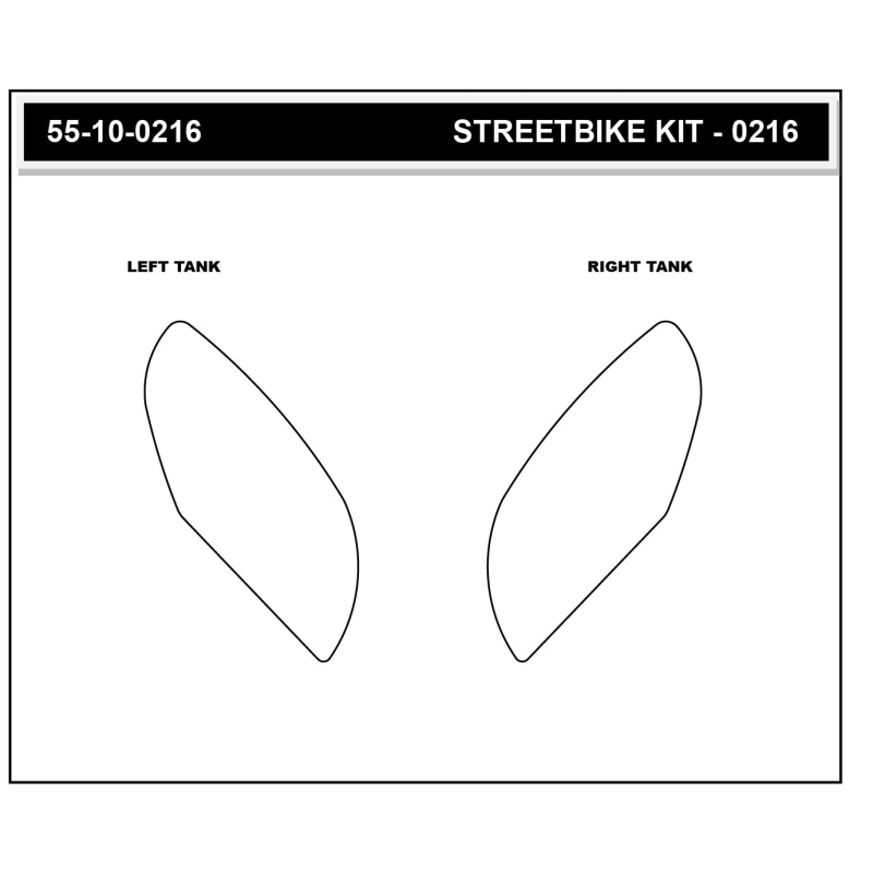 Stompgrip Tank Pad klar, Icon, für Triumph Daytona 660, 2024-2025