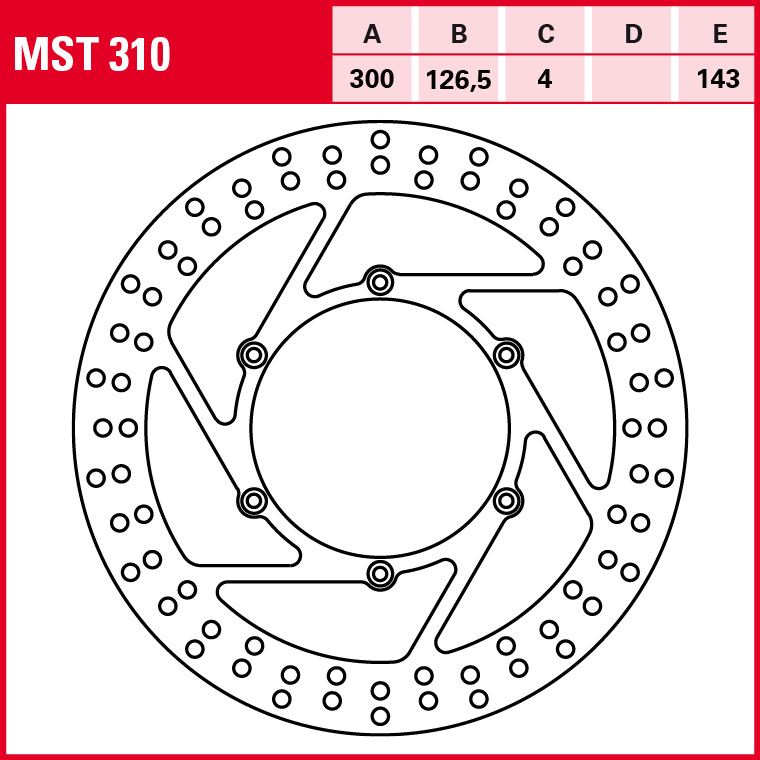TRW Bremsscheibe Allround starr MST310