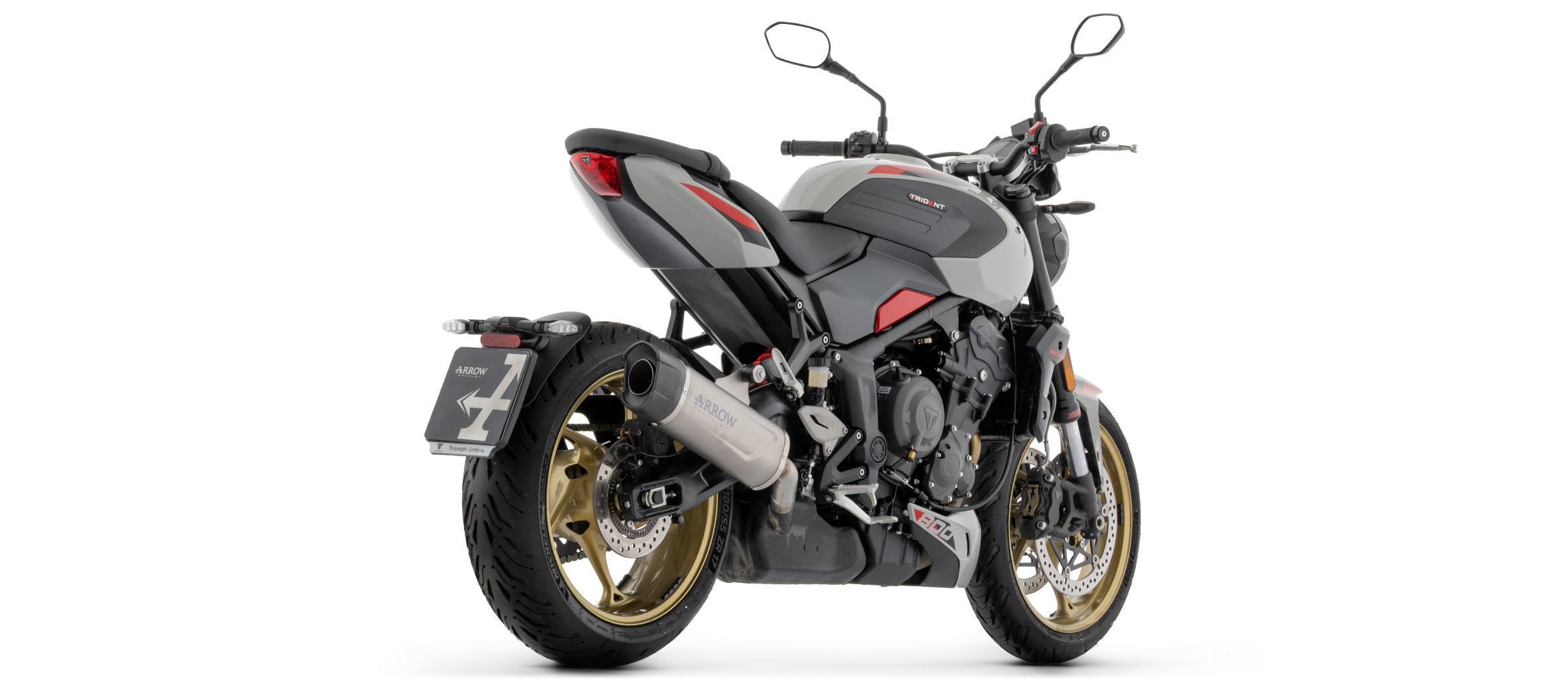 ARROW Auspuff INDY RACE EVO Titan mit Carbon-Endkappe für Triumph Trident 800, 2026-