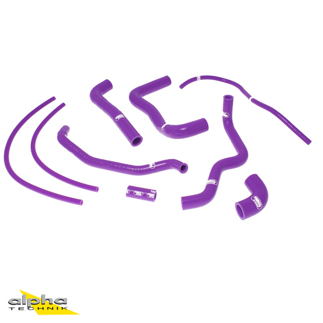 SAMCO SPORT Siliconschlauch Kit violett für Aprilia RSV1000R Tuono 1000R Factory Modelljahr 2004-2010