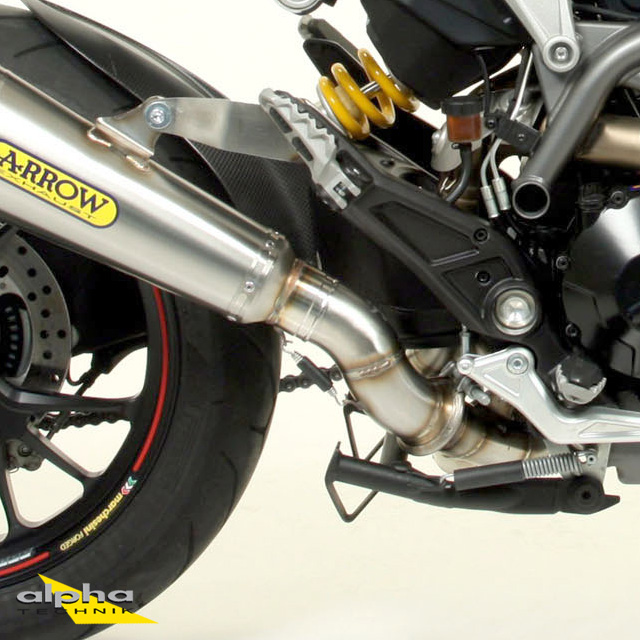 ARROW Racing-Zwischenrohr für Ducati Hypermotard 821 2013-2015 / Hypermotard 821 SP 2013-2015 / Hypermotard 939 2016- , ohne Katalysator