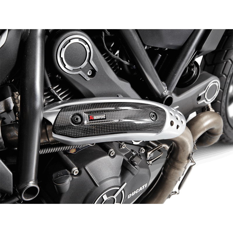 Akrapovic Heat shield (Carbon) Auspuffanlage für Ducati Monster 797 und Scrambler 800 Modelle