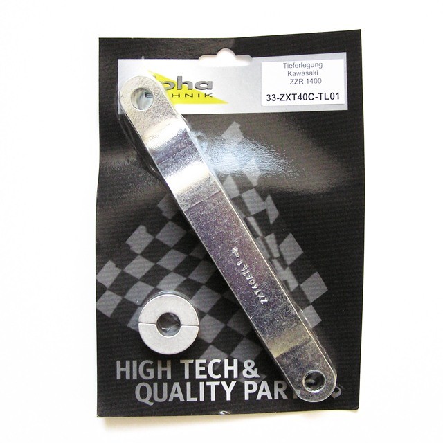 alpha Technik Tieferlegungssatz 30mm für Kawasaki ZZR1400; Typ ZXT40C; Modelljahr 2008-