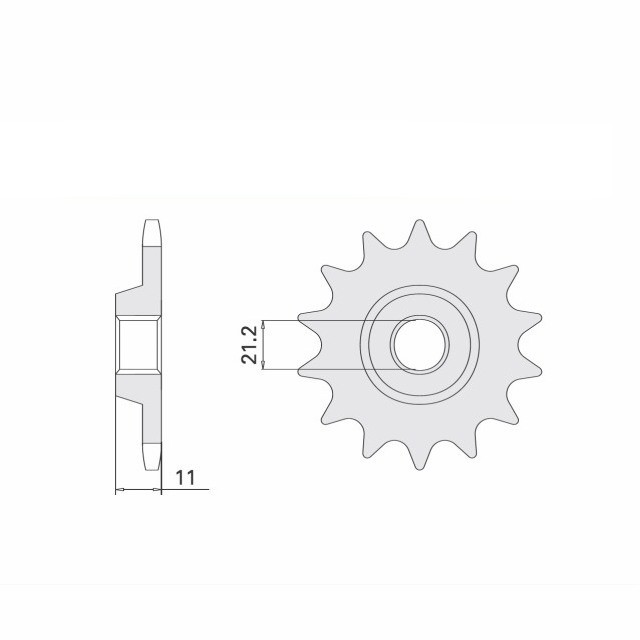 DID Kettensatz mit 520VX3 Kette, Farbe standard, für Husqvarna TC510, Modelljahr 2006-