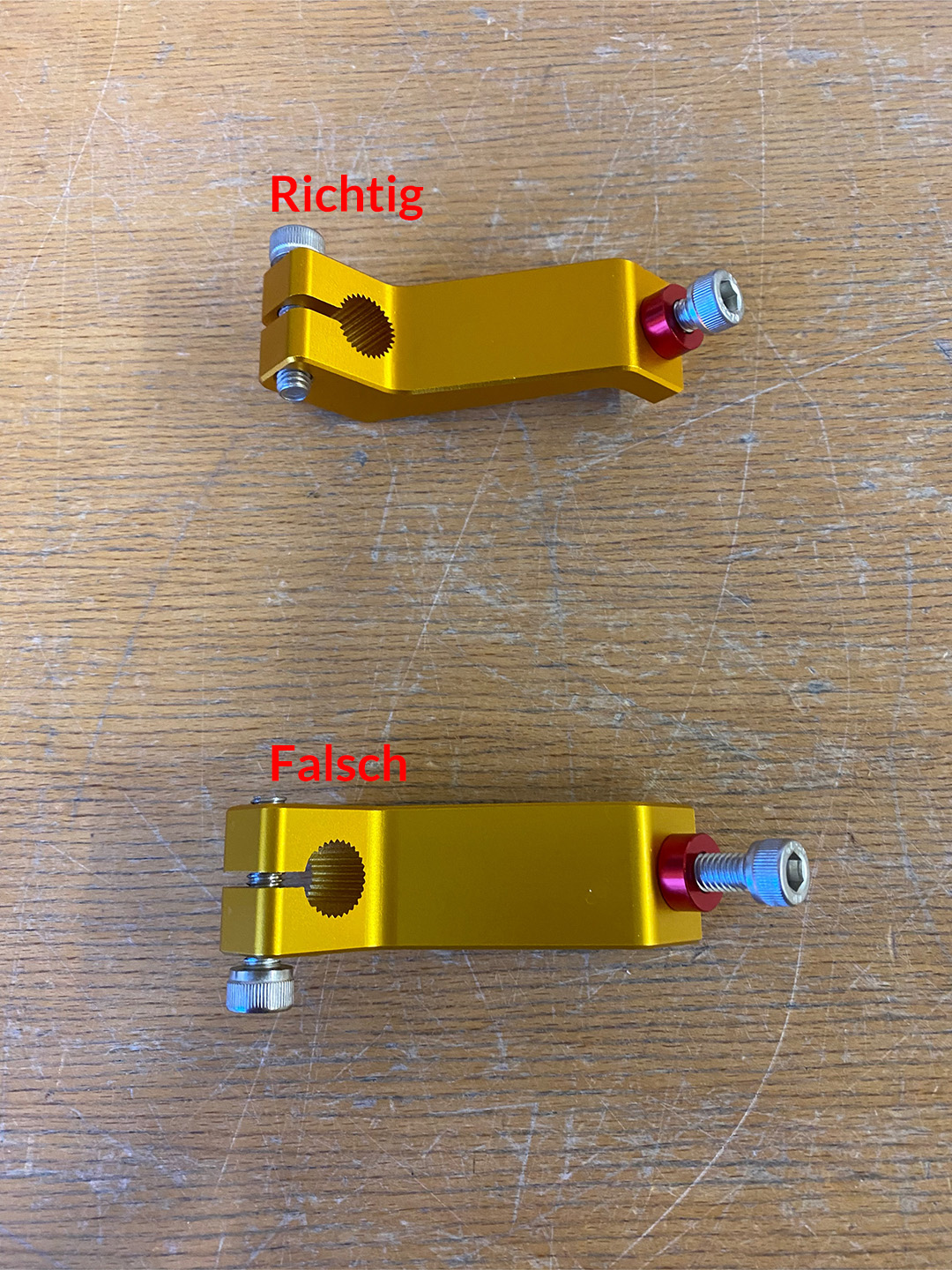 >TRACK< Fußrastenanlage goldfarben eloxiert Yamaha FZ1 (Fazer) 2006-2015 / FZ8 (Fazer) 2010-2013 ABE 