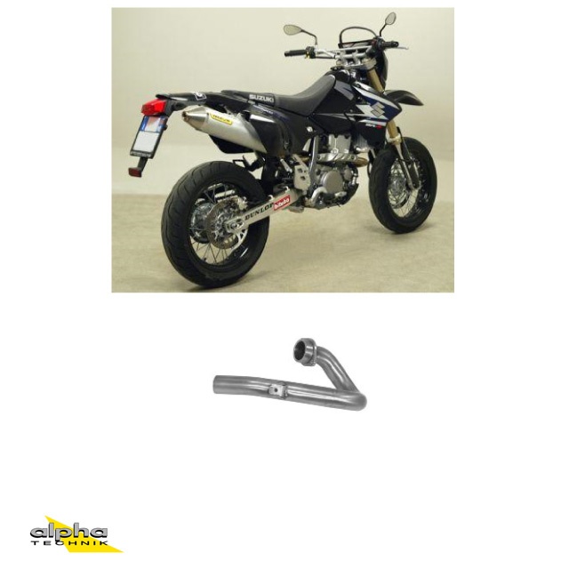 ARROW Krümmer für Suzuki DR-Z400SM 2005-2007, Edelstahl