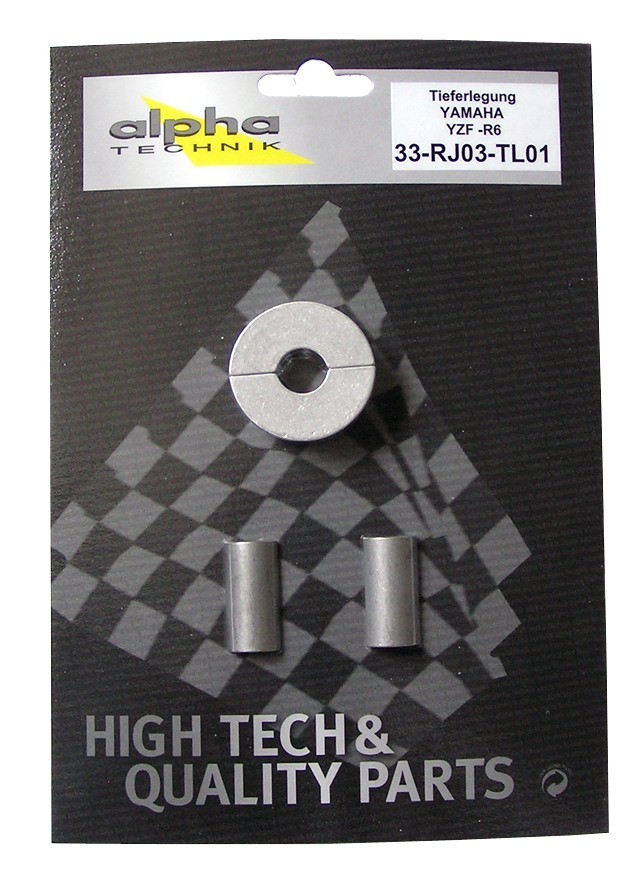 alpha Technik Tieferlegungssatz 35mm für Yamaha YZF600R6; Typ RJ03; Modelljahr 1998-