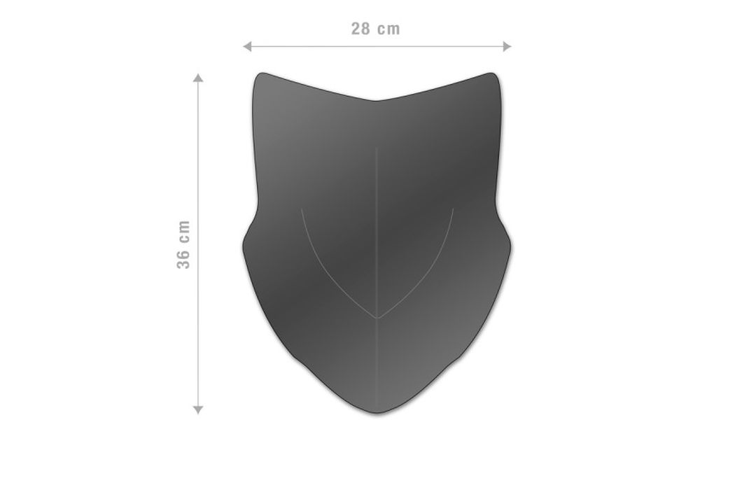 Barracuda Windschild Aerosport Plexiglas für Ducati Hyperstrada 821 und Hypermotard 821