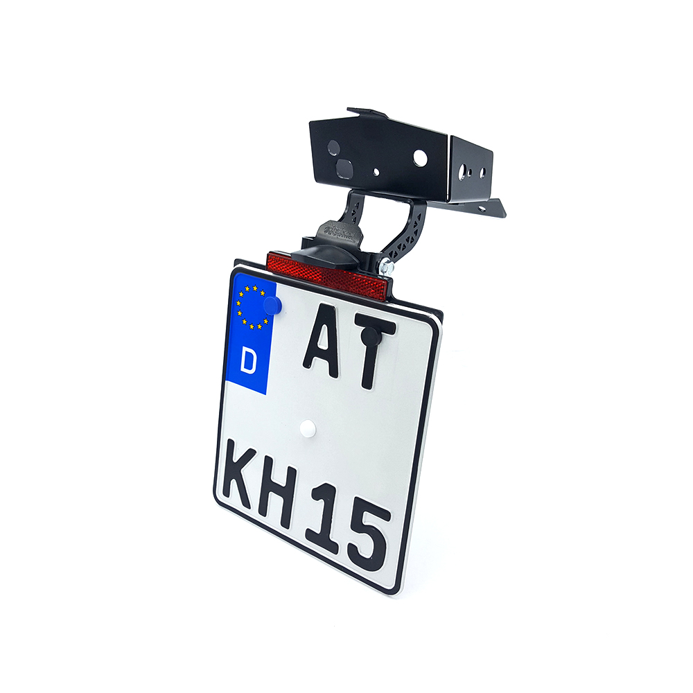 alpha Technik Kennzeichenhalter für KTM 690SMC R; Typ KTM690LC4; Modelljahr 2019-