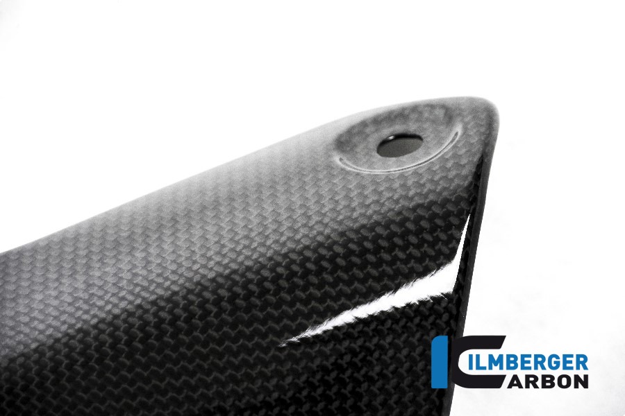 Ilmberger Carbon Stiefelschutz am Auspuff glanz
