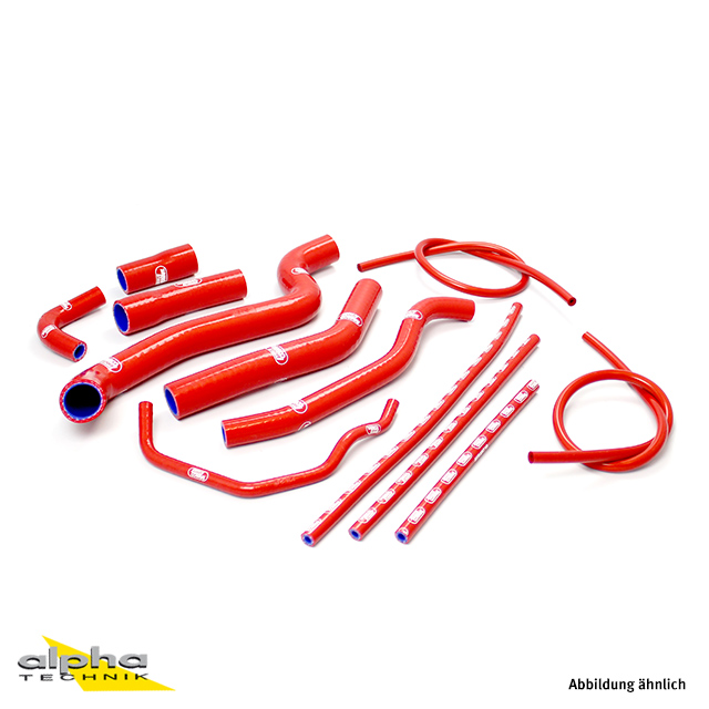 SAMCO SPORT Siliconschlauch Kit rot für Yamaha FZ1 Fazer Modelljahr 2006-2011