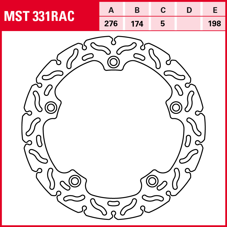 TRW Bremsscheibe Sportiv starr MST331RAC
